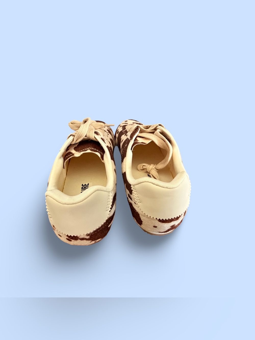Cushionaire Cow Print Casual Sneakers - Brown & Cream - Picture 5 of 6